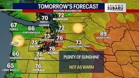 Seattle weather: Not as hot Wednesday, still above average and sunny