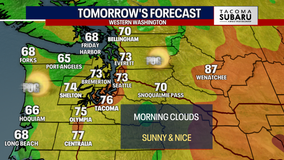Seattle weather: Warm and sunny Saturday afternoon, rain returns Sunday
