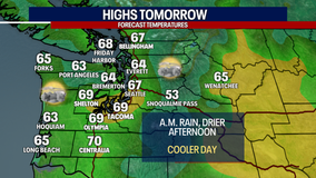 Damp weather in Seattle to clear by late Sunday