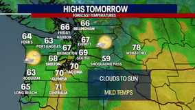 Seattle weather: Back to milder temperatures and afternoon sunshine Friday