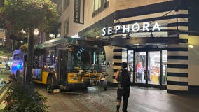 Downtown Seattle Sephora store damaged after bus crash