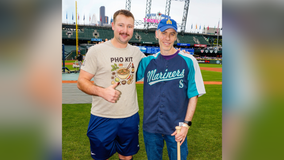 Cal Raleigh meets Seattle Mariners fan who gave away his 60th home run ball to child