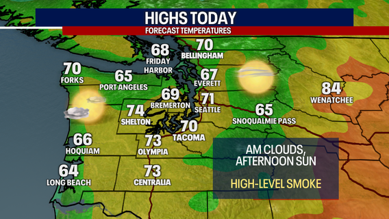 Mild weather in Western Washington to end the week