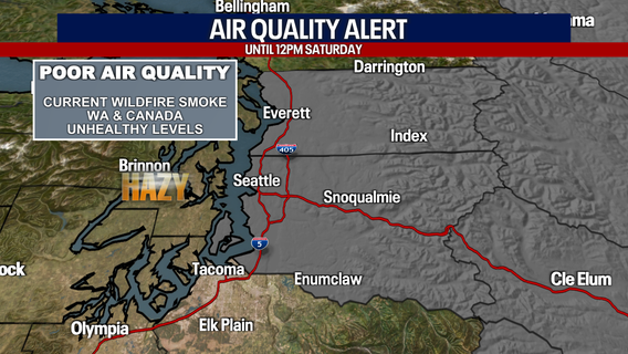 Seattle weather: Air Quality Alert for King and Snohomish County Saturday