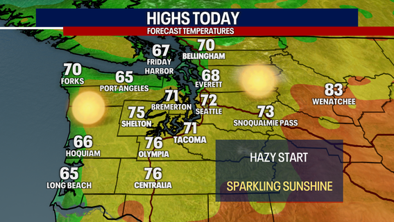 Seattle weather: Winds shift and smoke moves out