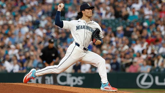 Bryan Woo strikes out career-high 13 as Seattle Mariners beat Angels 5-3 for 8th straight win