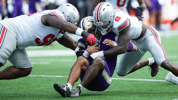 Washington Huskies clamped down by top-ranked Ohio State in 24-6 loss to Buckeyes