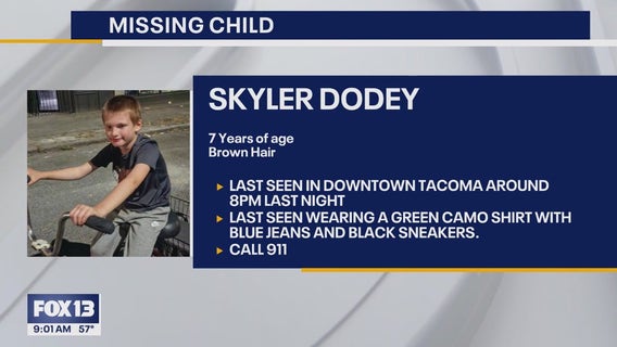 Missing 7-year-old Tacoma boy found