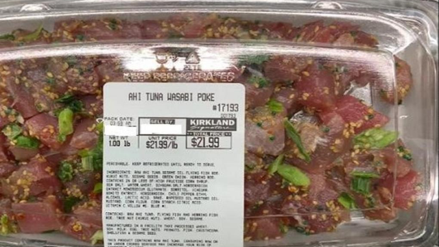 Over 3,000 pounds of Costco poke recalled over possible listeria contamination