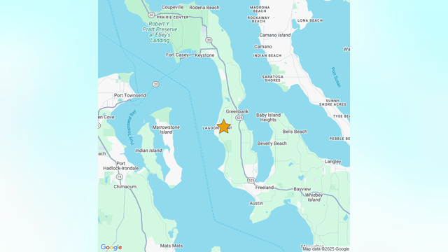 2.9 magnitude earthquake reported on Whidbey Island, WA