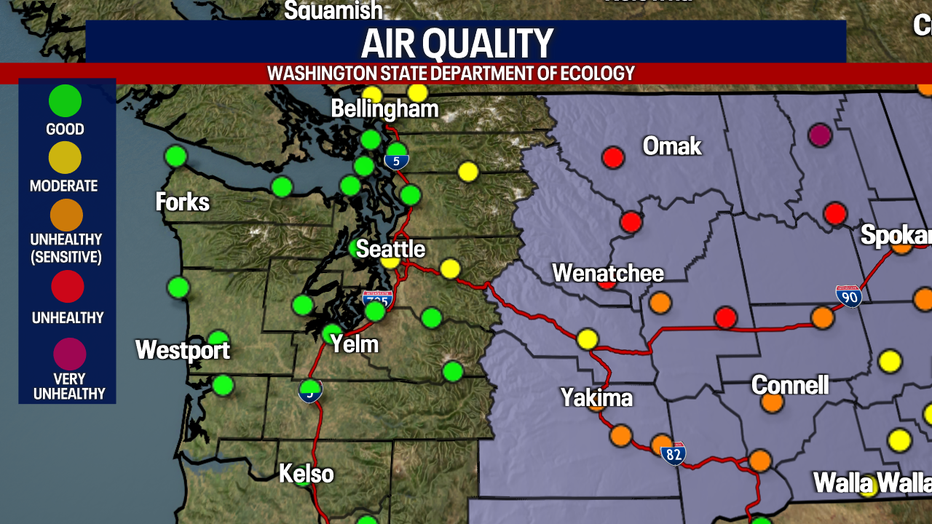 Air quality alert for Eastern Washington.