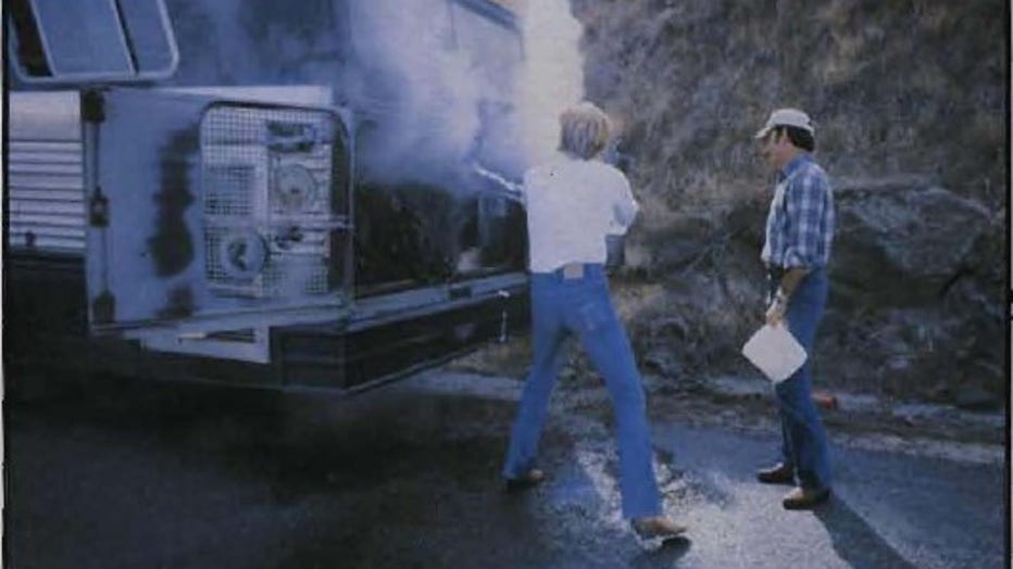 robert redford putting out palouse bus fire