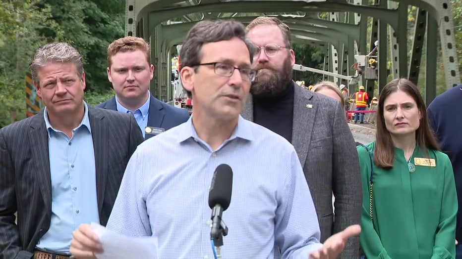 Gov. Ferguson speaks at White River Bridge