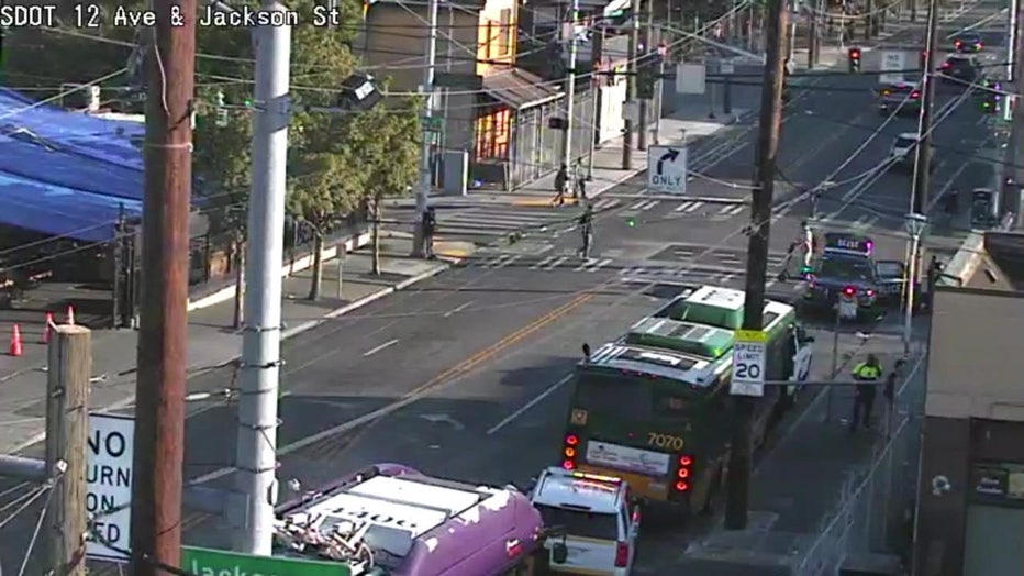 12 and Jackson stabbing scene