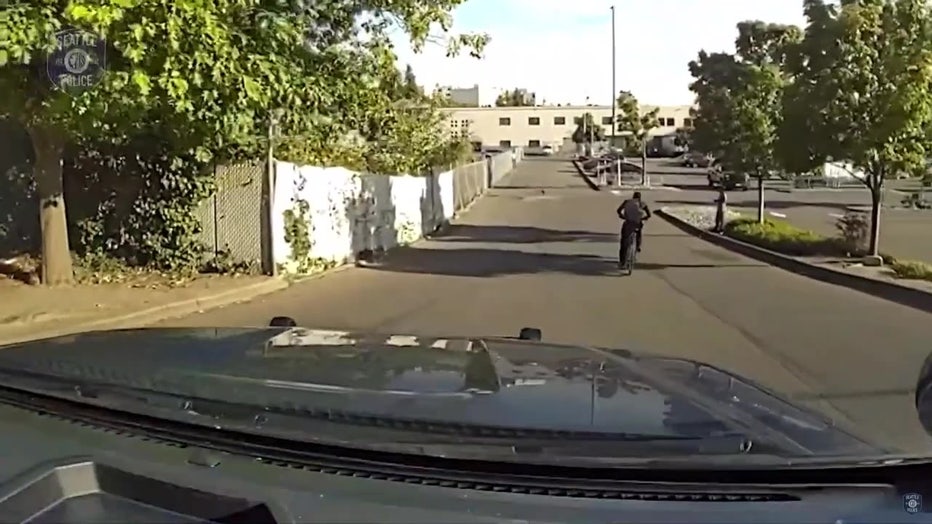 CID stabbing suspect dashcam video