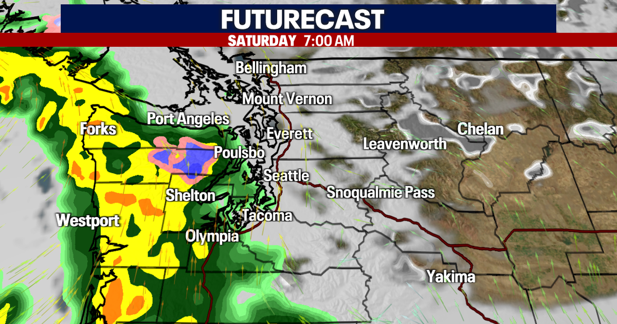 Another round of gusty winds and rain Saturday | FOX 13 Seattle
