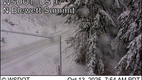 WA's Blewett Pass reopens after heavy snowfall caused spinouts