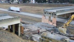 VIDEO: WA overpass along I-90 demolished after truck collision