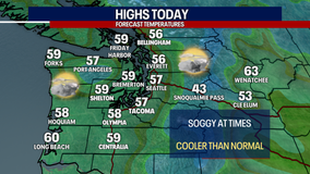 Damp, breezy and cloudy weather in Seattle this weekend