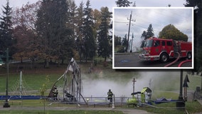 Everett, WA playground burns, just 1 year after opening