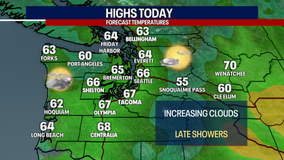 Seattle weather: Friday will be dry with late showers