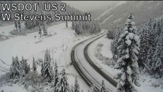 Here's what driving conditions look like on WA's mountain passes