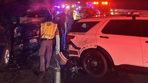 Trooper, driver hurt after I-5 crash near Milton, WA; suspected DUI driver in custody