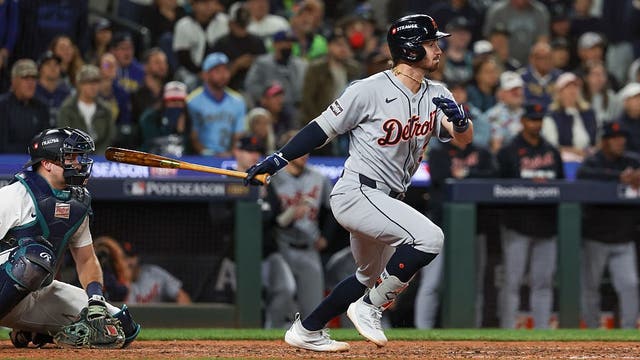 Zach McKinstry RBI single in 11th sinks Seattle Mariners in 3-2 loss to Tigers in Game 1 of ALDS