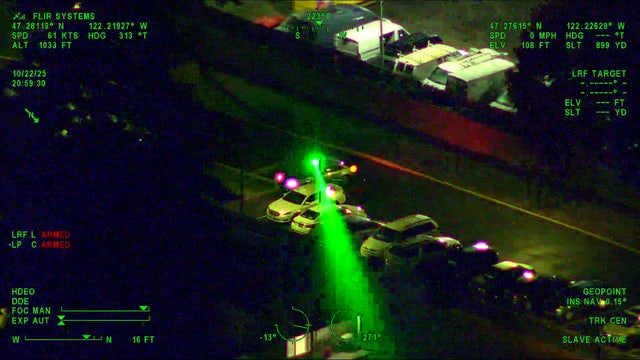 WA man arrested for allegedly pointing laser at King County Sheriff's helicopter