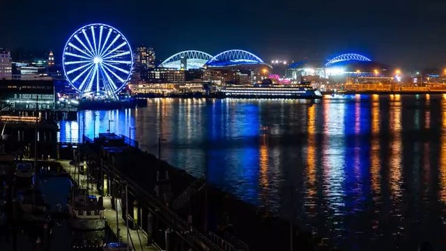 Seattle lights up blue for Mariners ahead playoff games