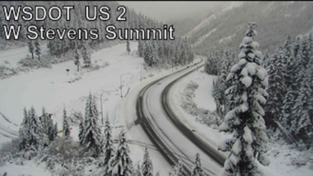 Here's what driving conditions look like on WA's mountain passes