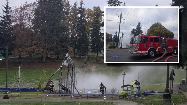 Everett, WA playground burns, just 1 year after opening