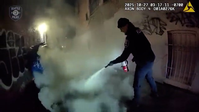 VIDEO: Seattle police officers rescue man on fire
