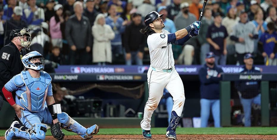 Eugenio Suárez grand slam carries Seattle Mariners to 6-2 win in Game 5 of ALCS