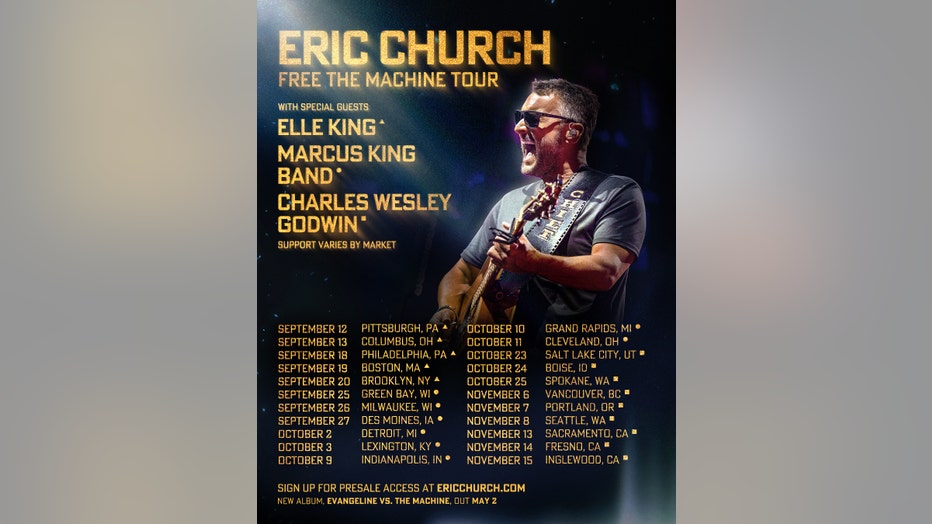 Eric Church Free the Machine Tour