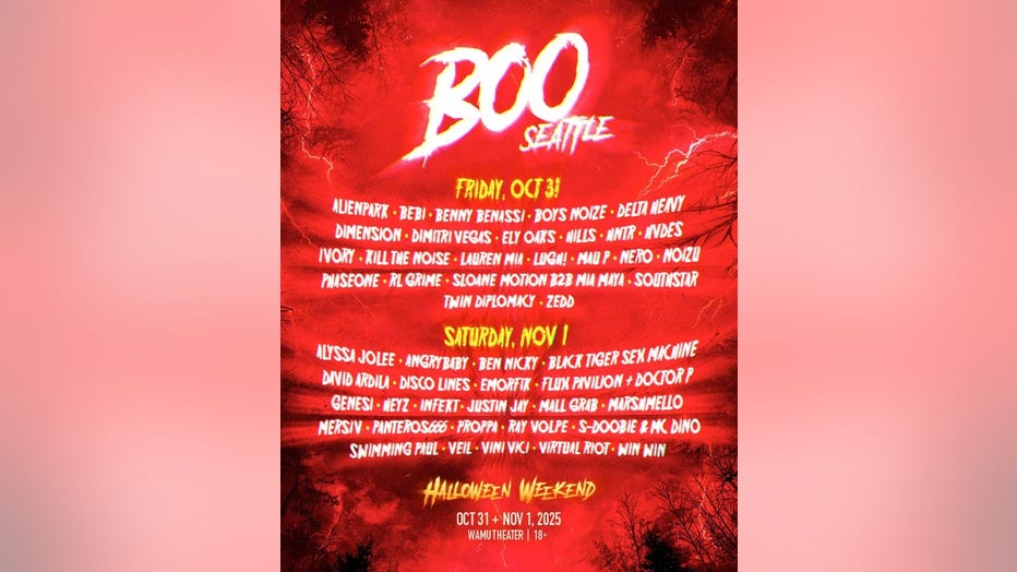 boo seattle 2025 lineup