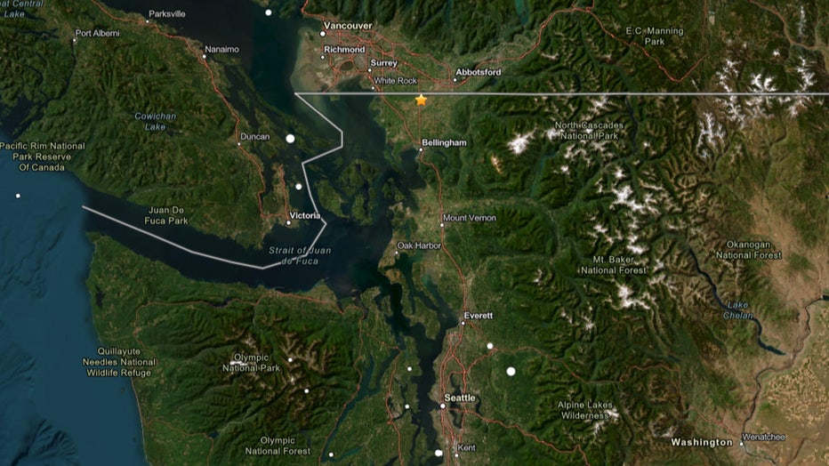 A 2.5-magnitude earthquake shook near Lynden, Washington, on Saturday. According to the United States Geological Survey (USGS), the quake struck around 7:25 p.m. about 1.9 miles north-northwest of Lynden at a depth of roughly 10.2 miles. As of Sunday afternoon, only three people had reported feeling the quake to the agency. There were no reports of damage or injuries. While many variables are involved, geologists say damage typically does not occur unless an earthquake's magnitude exceeds 4 or 5.