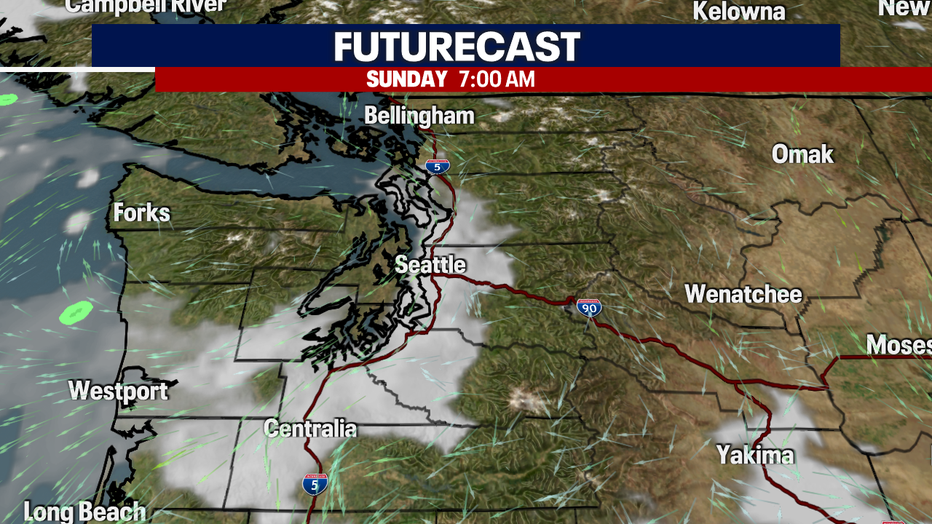 A foggy start to Sunday morning.