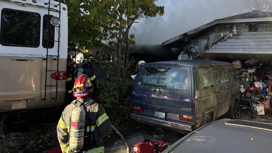 A man is in critical condition after a house fire in Spanaway Thursday morning. Central Pierce Fire and Rescue posted the initial alert on social media at 10:02 a.m. Crews responded to reports of a residential structure fire in the 17100 block of 22nd Avenue East in Spanaway. Authorities say a man was rescued from the home and taken to a local burn center in critical condition. Firefighters say 22nd Avenue East is blocked at 171st and 172nd, and they are asking the public to avoid the area.