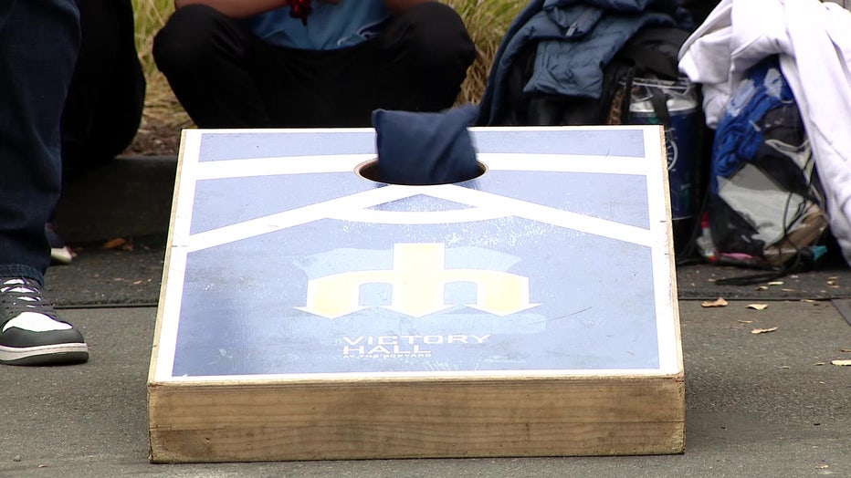 Mariners Blue Jays cornhole
