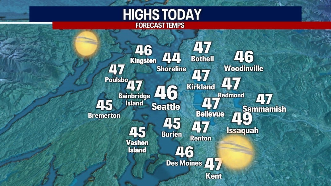 Seattle weather: Clear, cool day for marathon runners ahead wetter week