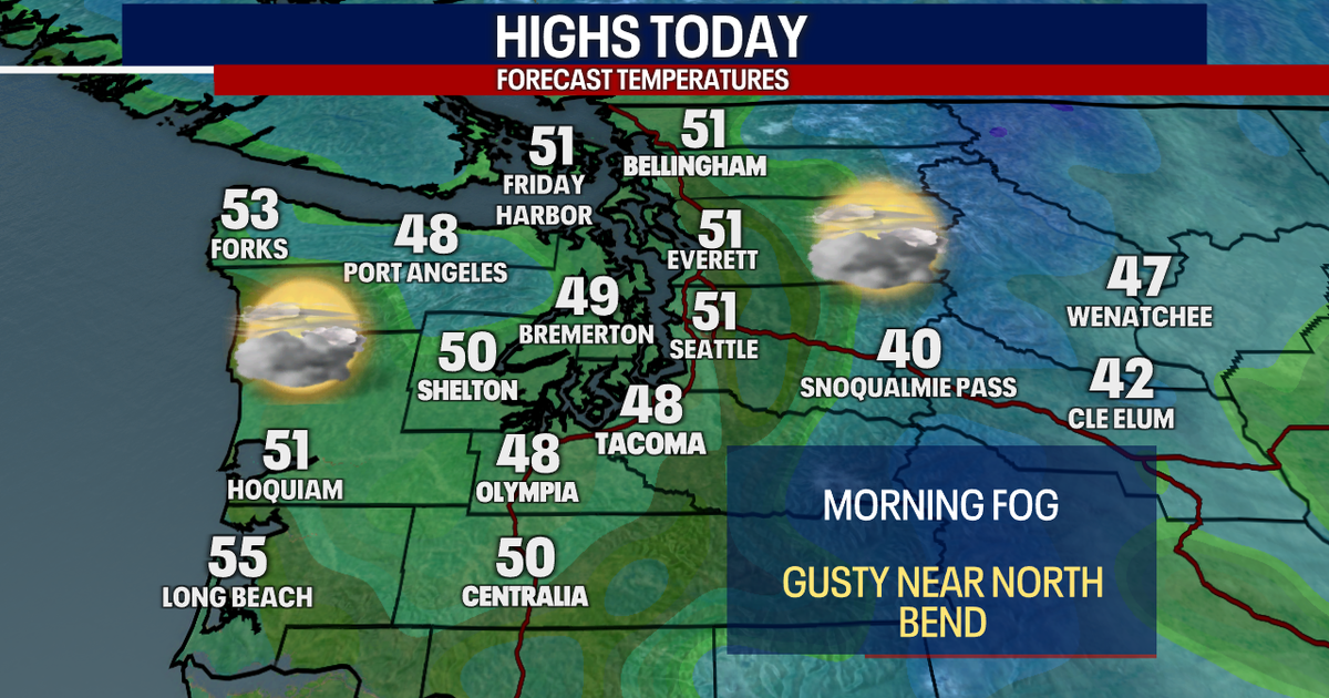 Dry in Seattle with gusty Cascade winds | FOX 13 Seattle