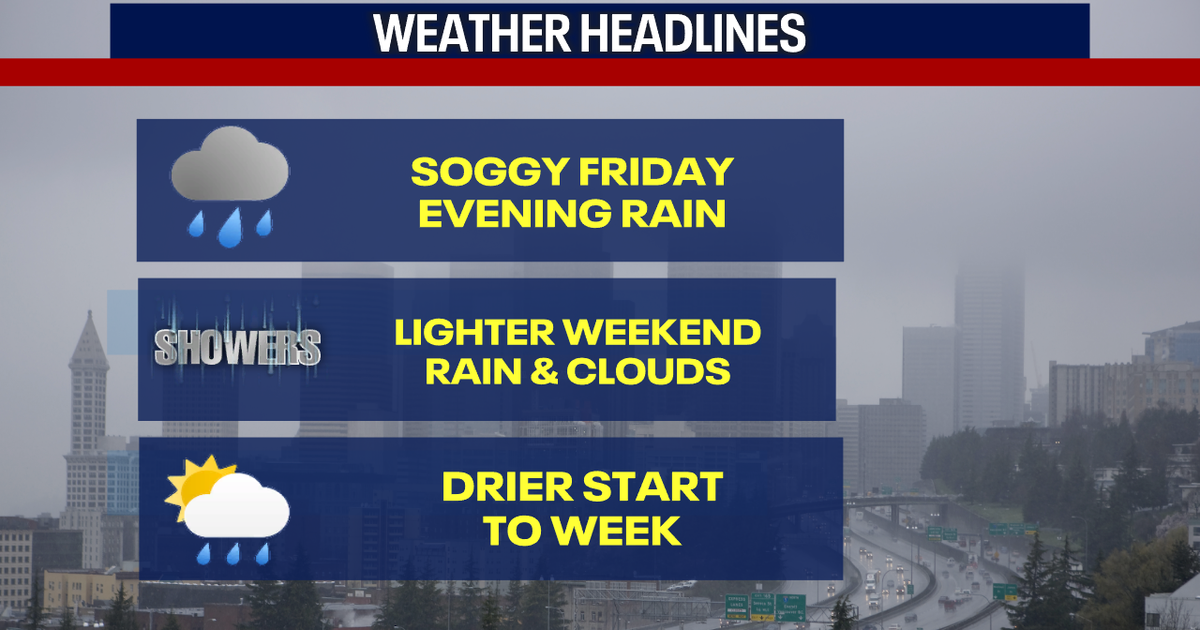 Clouds, spotty showers and mild for the weekend | FOX 13 Seattle