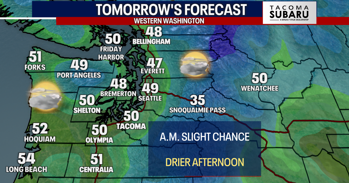 Weather Bothell Wa Clouds to start Tuesday and few showers north, drier afternoon | FOX 13 ...