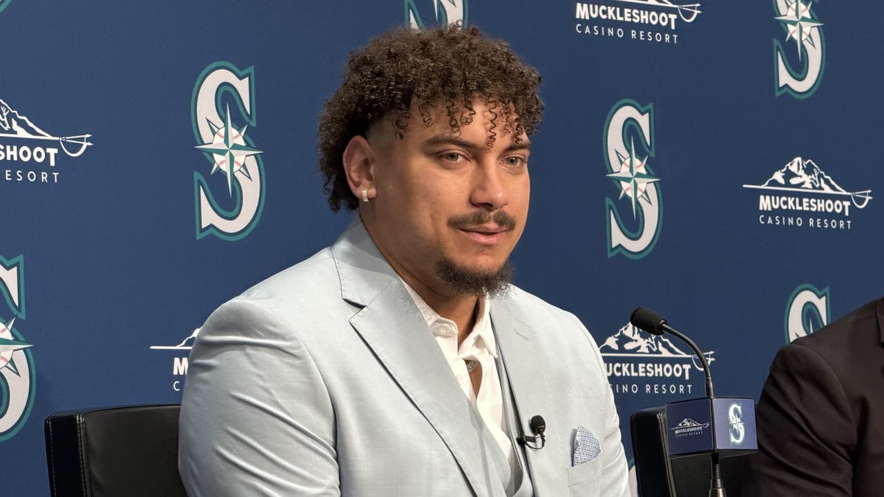 Josh Naylor: "Super thankful to be back" with Seattle Mariners