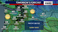Seattle Weather: Dry skies with sunshine Friday, highs in the low 50s
