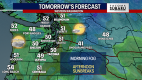 Seattle weather: Morning dense fog, afternoon sun and clouds Wednesday