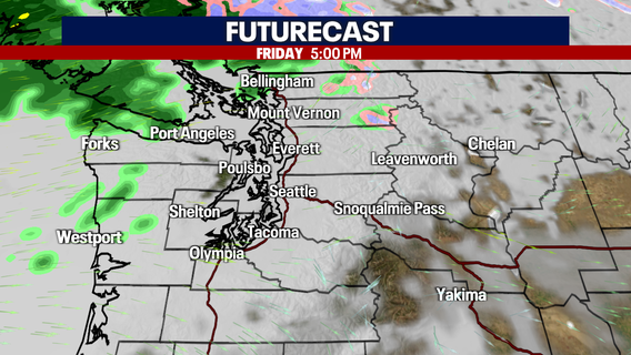 Seattle weather: Mostly cloudy and dry Friday, showers north