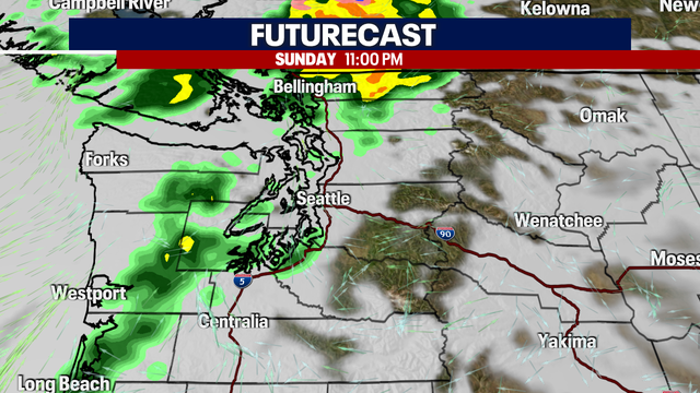 Seattle weather: Chance of Rain to Start the Work Week