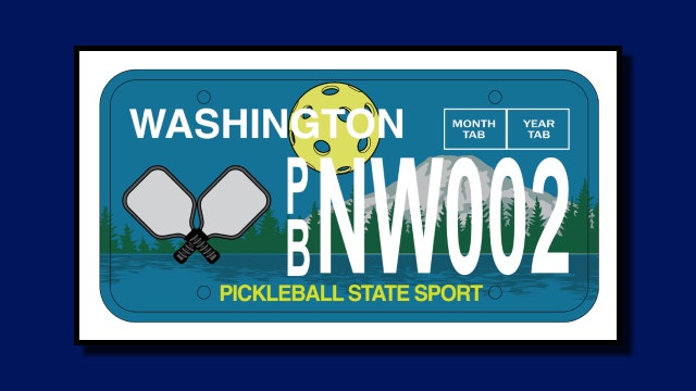 New WA license plate honors pickle ball history